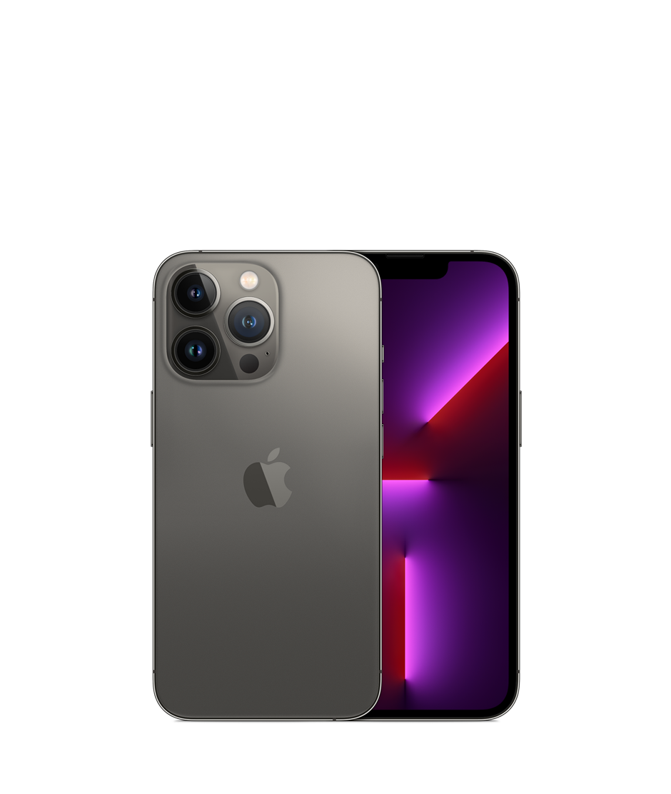 iPhone 13 Pro in Graphite — front and back