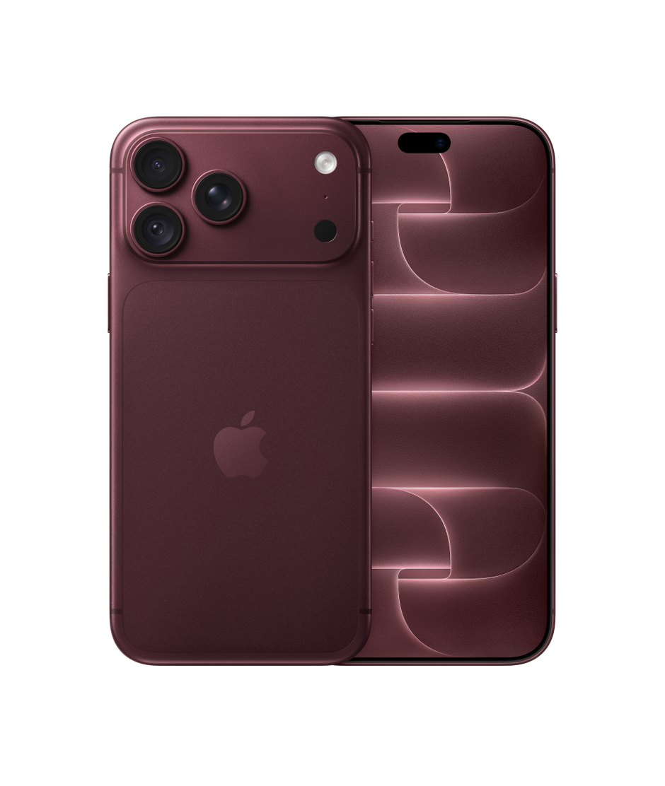 iPhone 18 Pro Max in Burgundy — front and back