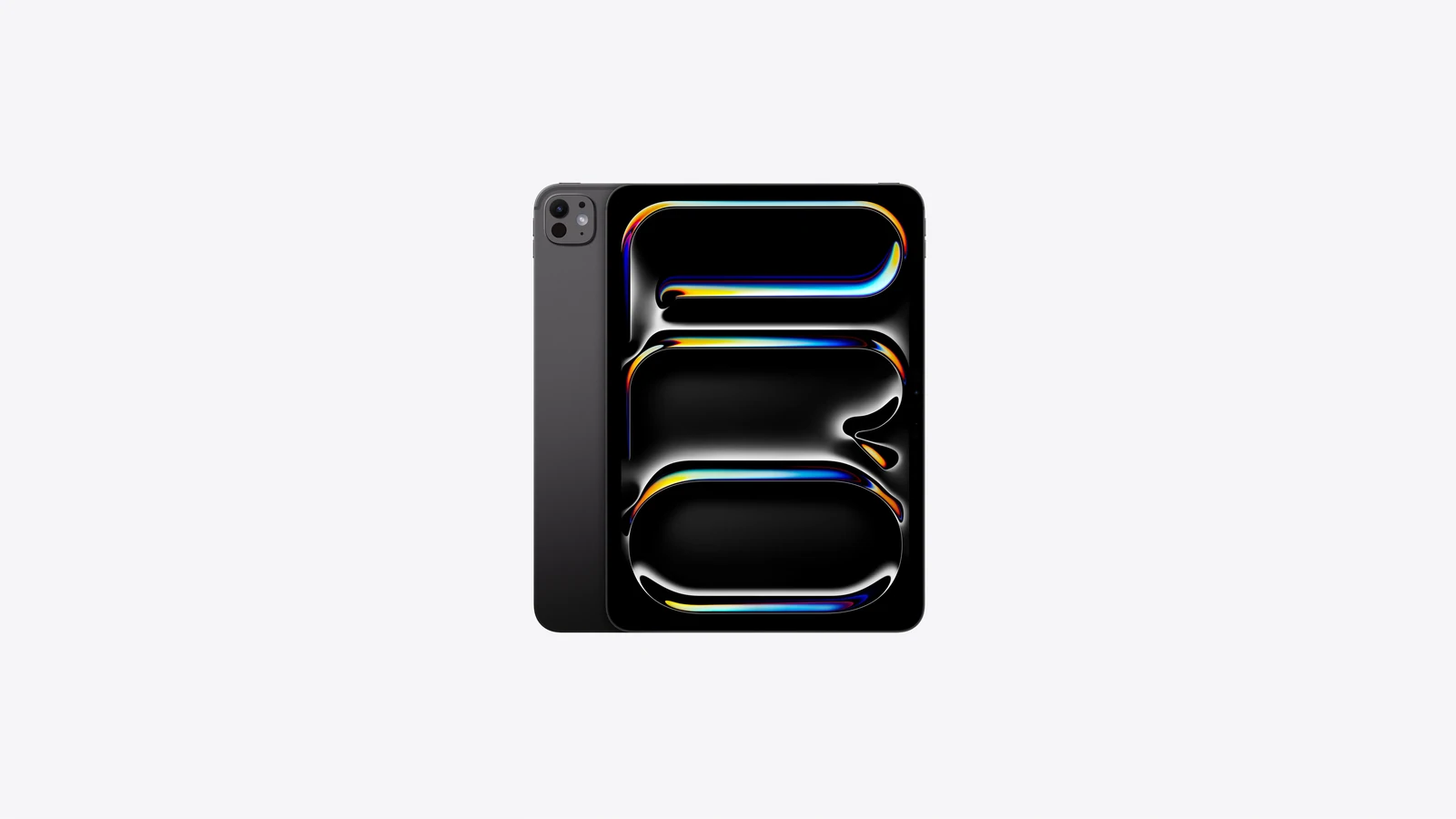 iPad Pro, back exterior, Space Black, Pro Camera System, iPad Pro, front exterior, black display bezel, rounded corners