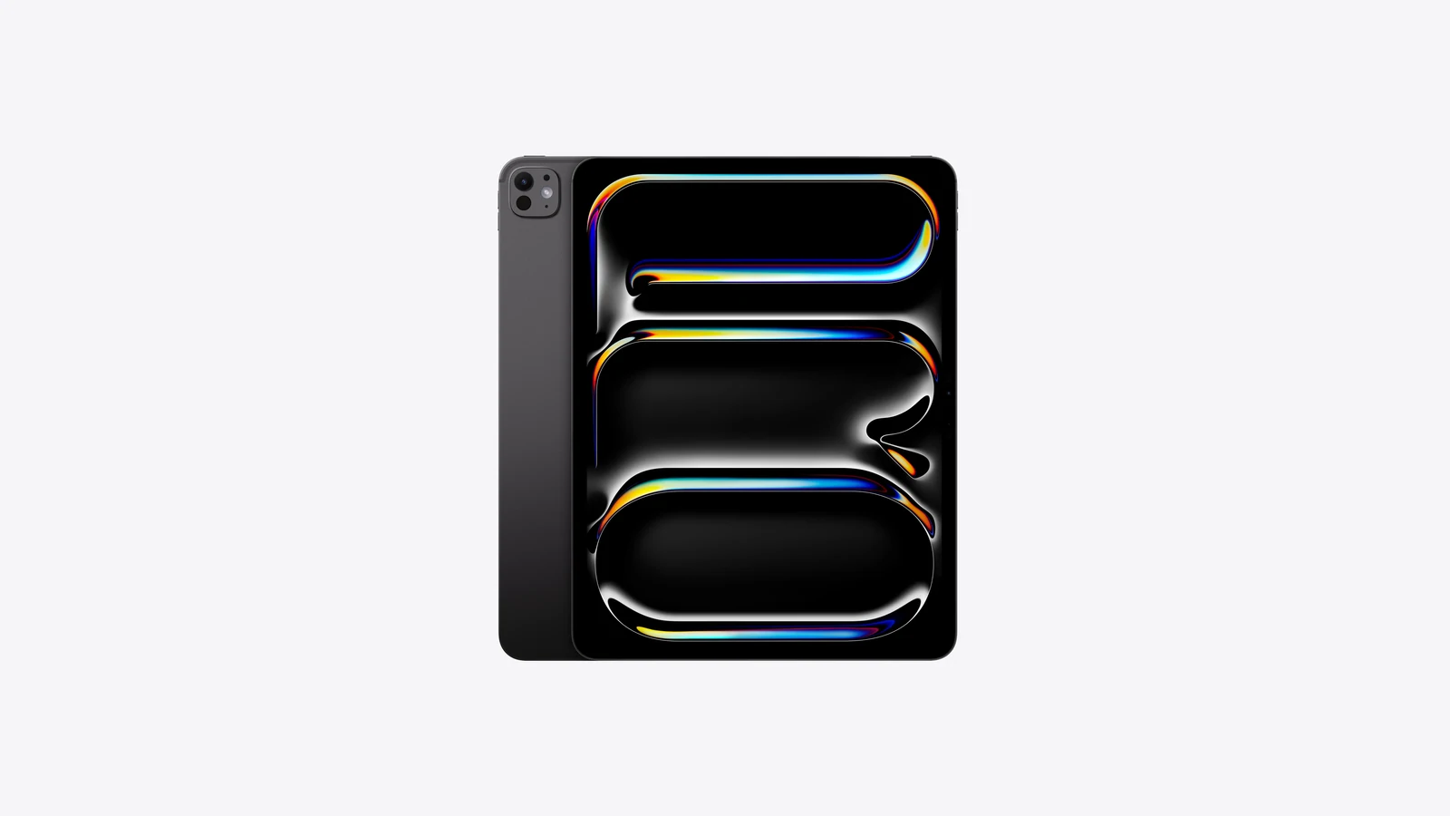iPad Pro, back exterior, Space Black, Pro Camera System, iPad Pro, front exterior, black display bezel, rounded corners