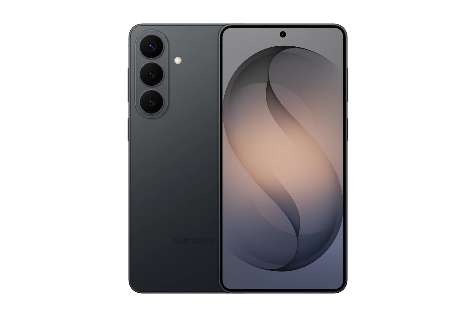 S26+ in Black, front and back.