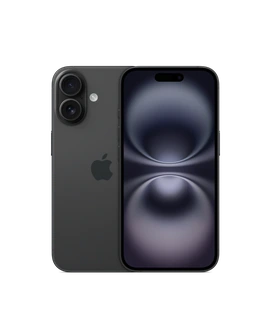 iPhone 16 in Black — front and back
