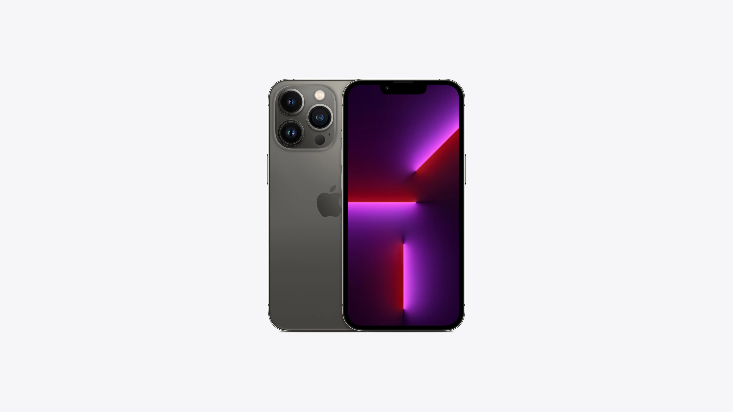 iPhone 13 Pro in Graphite — front and back