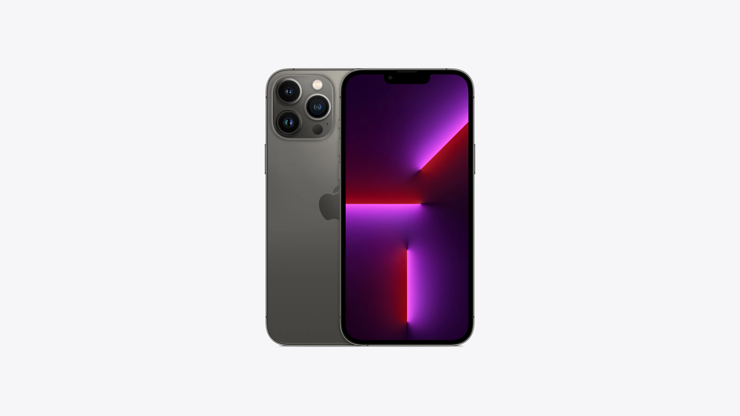iPhone 13 Pro Max in Graphite — front and back