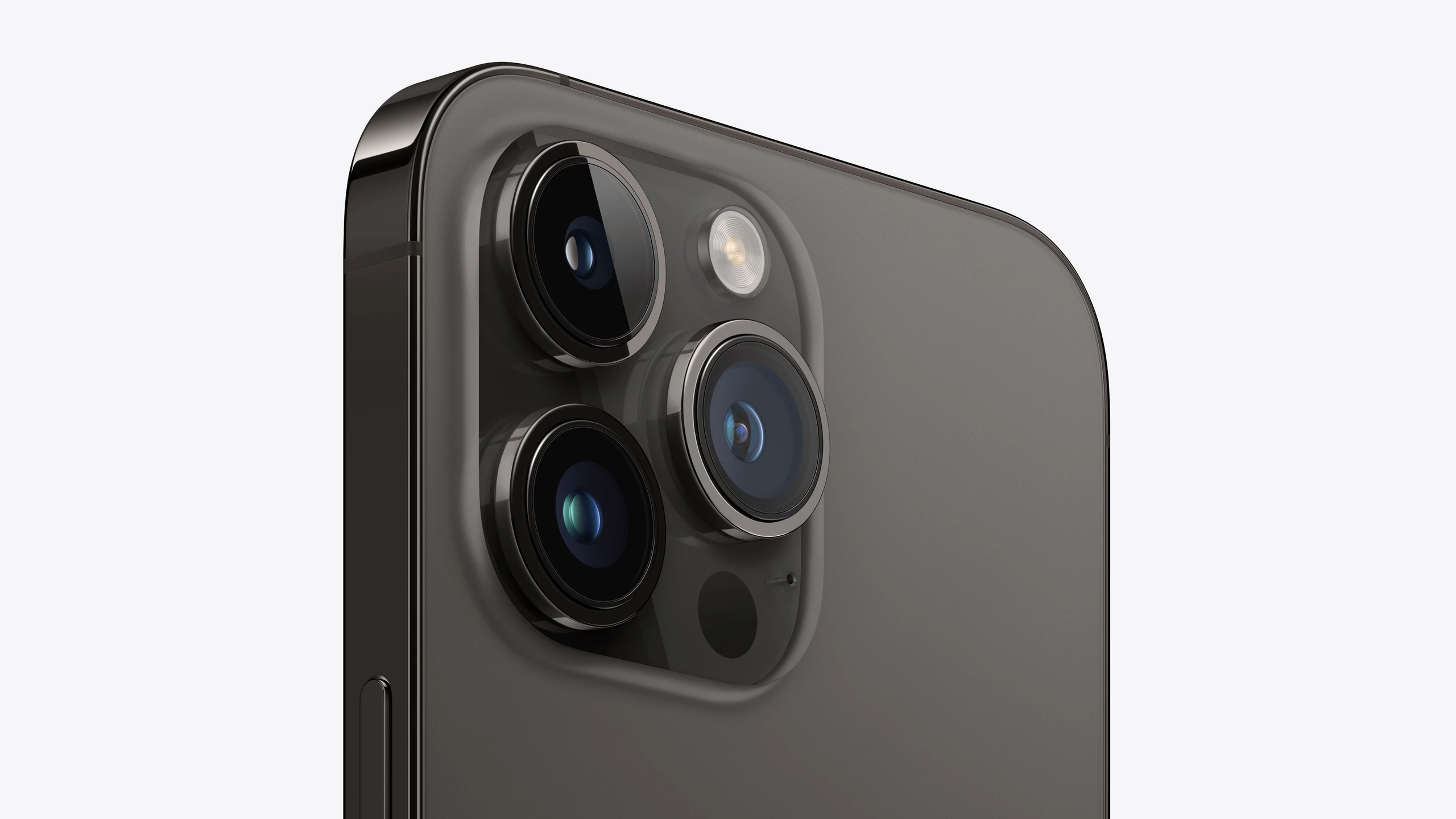 iPhone 14 Pro Max in Space Black — rear camera detail