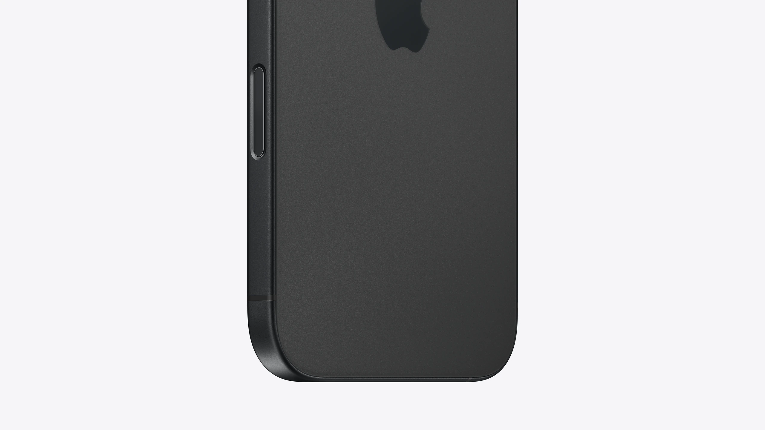 iPhone 16 in Black — camera control detail