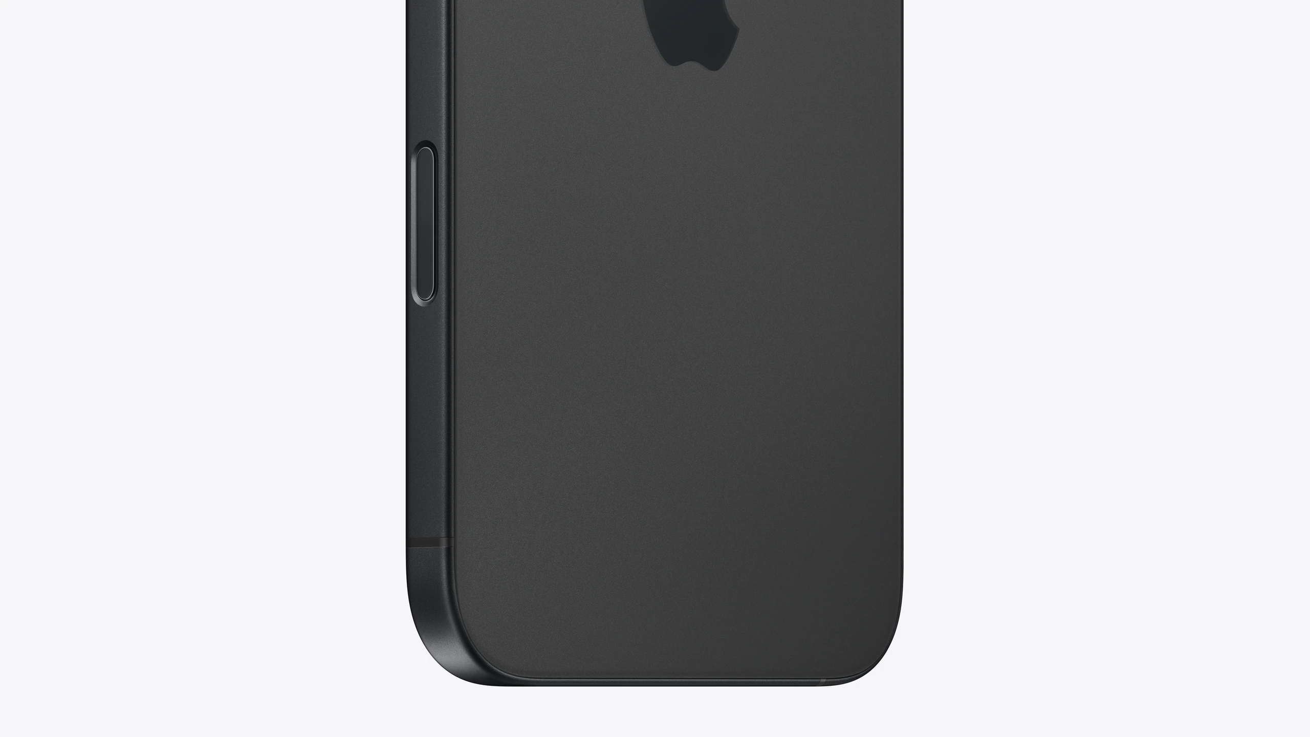 iPhone 16 Plus in Black — camera control detail