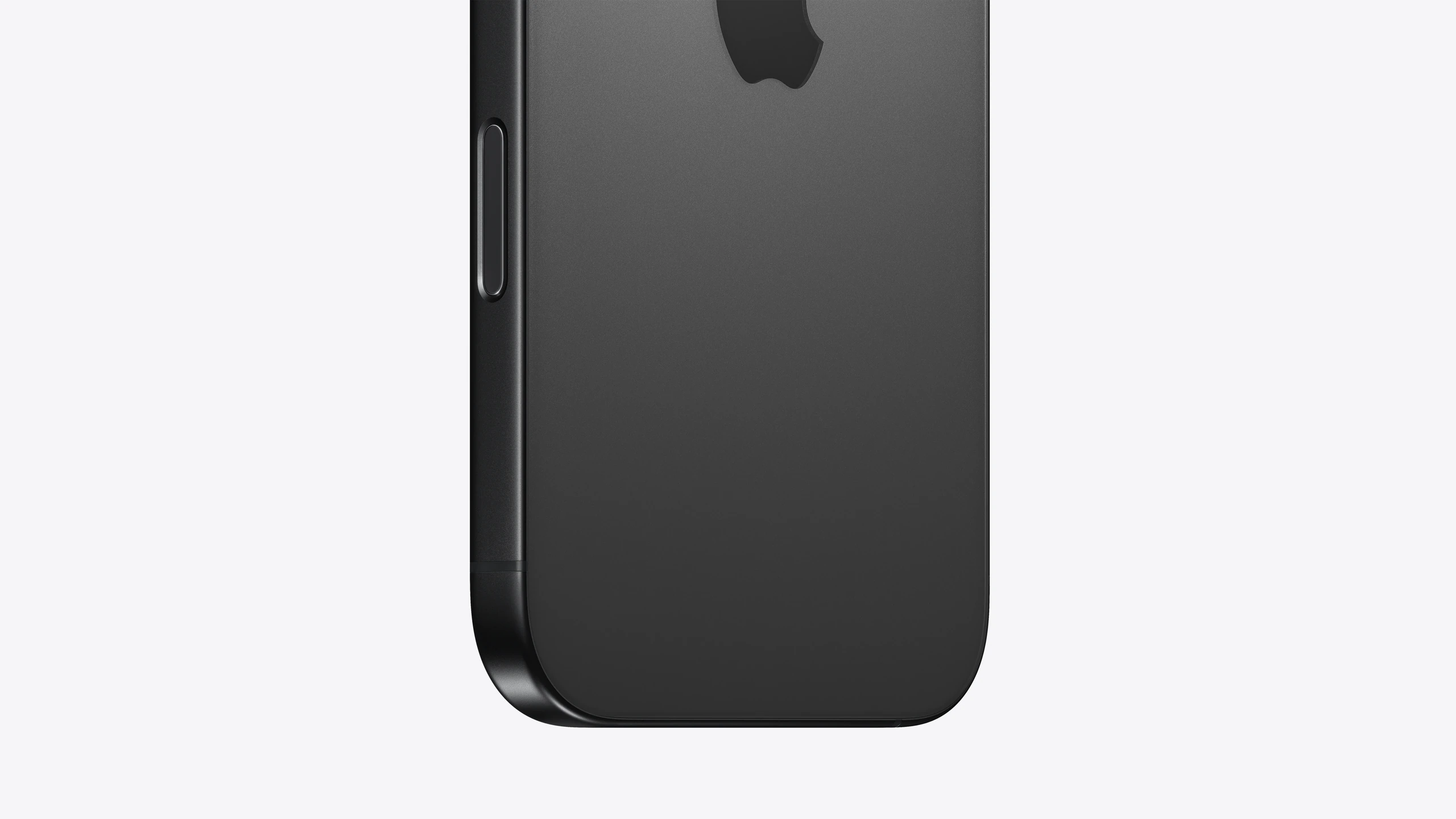 iPhone 16 Pro in Black Titanium — camera control detail