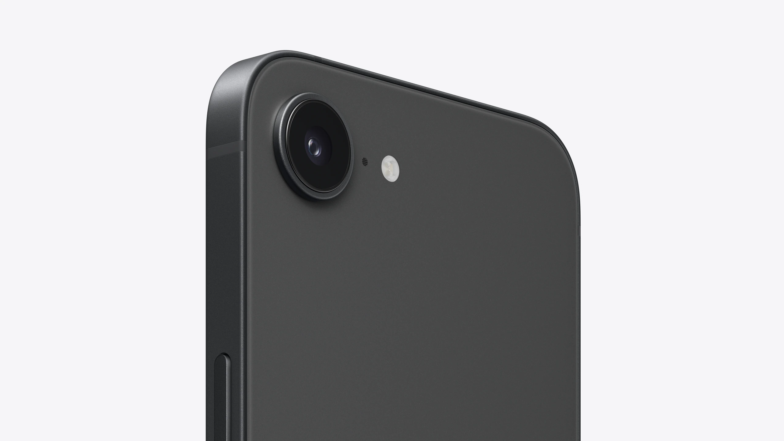 iPhone 17e in Black — rear camera detail