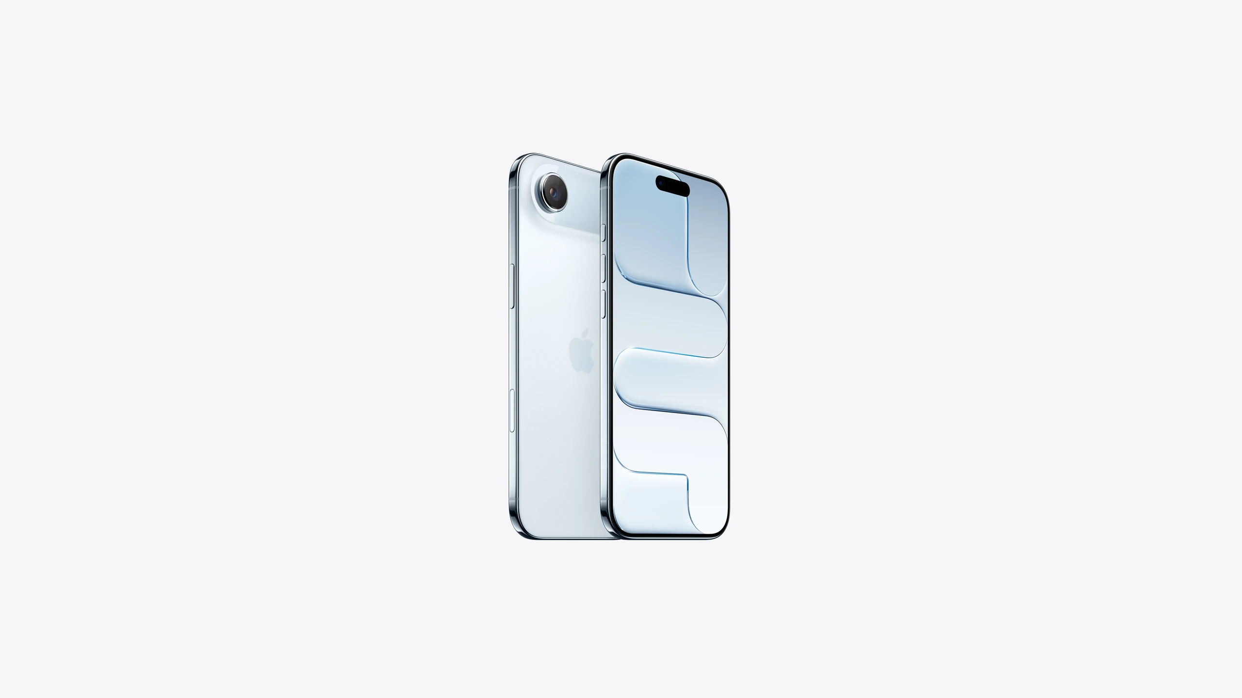 iPhone Air in Sky Blue — front and back