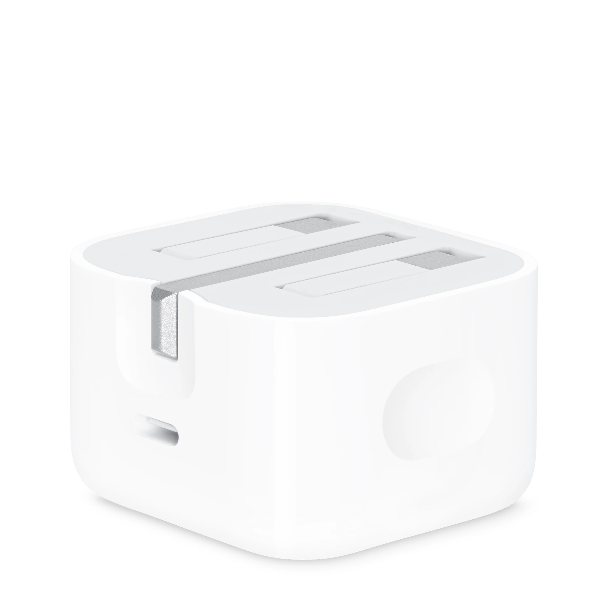 20‑watt USB‑C Power Adapter, pins folded in, USB‑C port