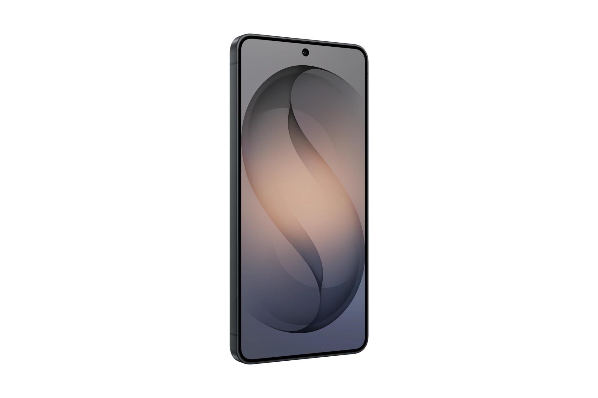 Galaxy S26 in Black, front, left angle.