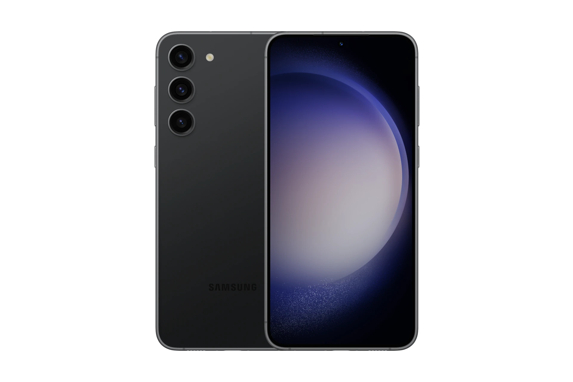 S23+ in Phantom Black, front and back.