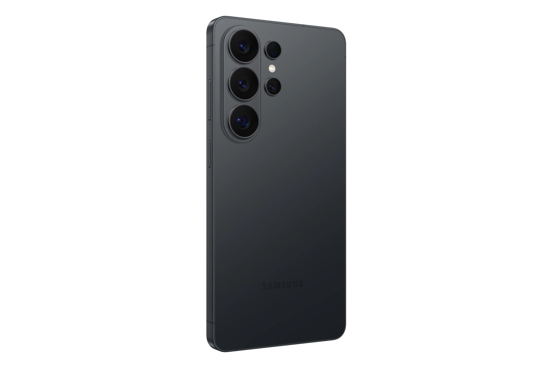 S26 Ultra in Black, angled back.