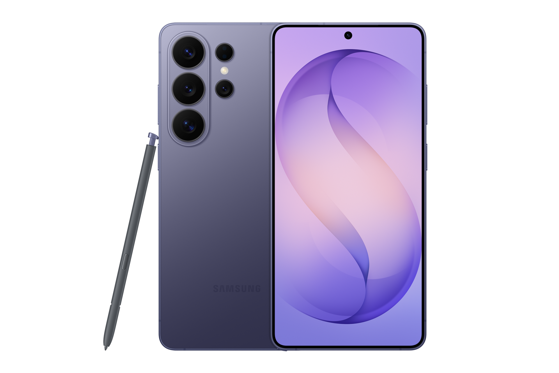 Samsung Galaxy S26 Ultra in Cobalt Violet, manufacturer product image